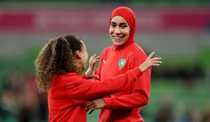 Morocco’s Benzina makes WWC history with hijab Morocco’s Benzina makes WWC history with hijab