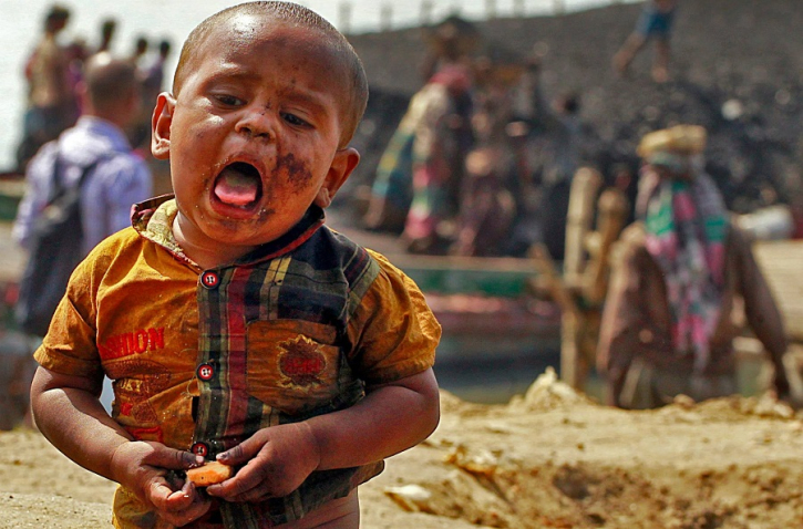 A child crying for its mother