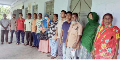 গাইবান্ধায় স্কুল-কলেজ কর্মচারীদের কর্মবিরতি পালন