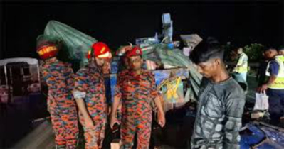 ঢাকা-মাওয়া এক্সপ্রেসওয়েতে বাস-ট্রাক সংঘর্ষে নিহত ৪, আহত ১৫