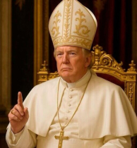 Trump posts spoof picture dressed as pope