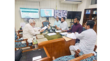 Dr. Masud Meets advisor to discuss implementation of Boga bridge in Bauphal