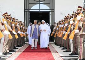 CA honoured by Qatari armed forces