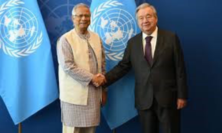 Yunus seeks UN support for election, Guterres backs democratic transition